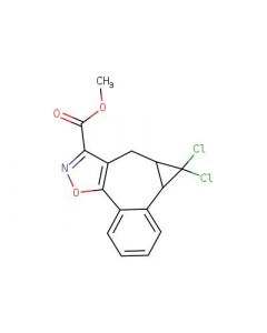 Astatech METHYL 9,9-DICHLORO-8,8A,9,9A-TETRAHYDROBENZO[3,4]CYCLOPROPA[5,6]CYCLOHEPTA[1,2-D]ISOXAZOLE-7-CARBOXYLATE; 1G; Purity 95%; MDL-MFCD30530985